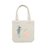 Goats in Conversation Tote Bag