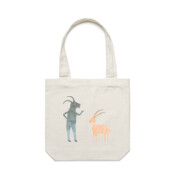 Goats in Conversation Tote Bag